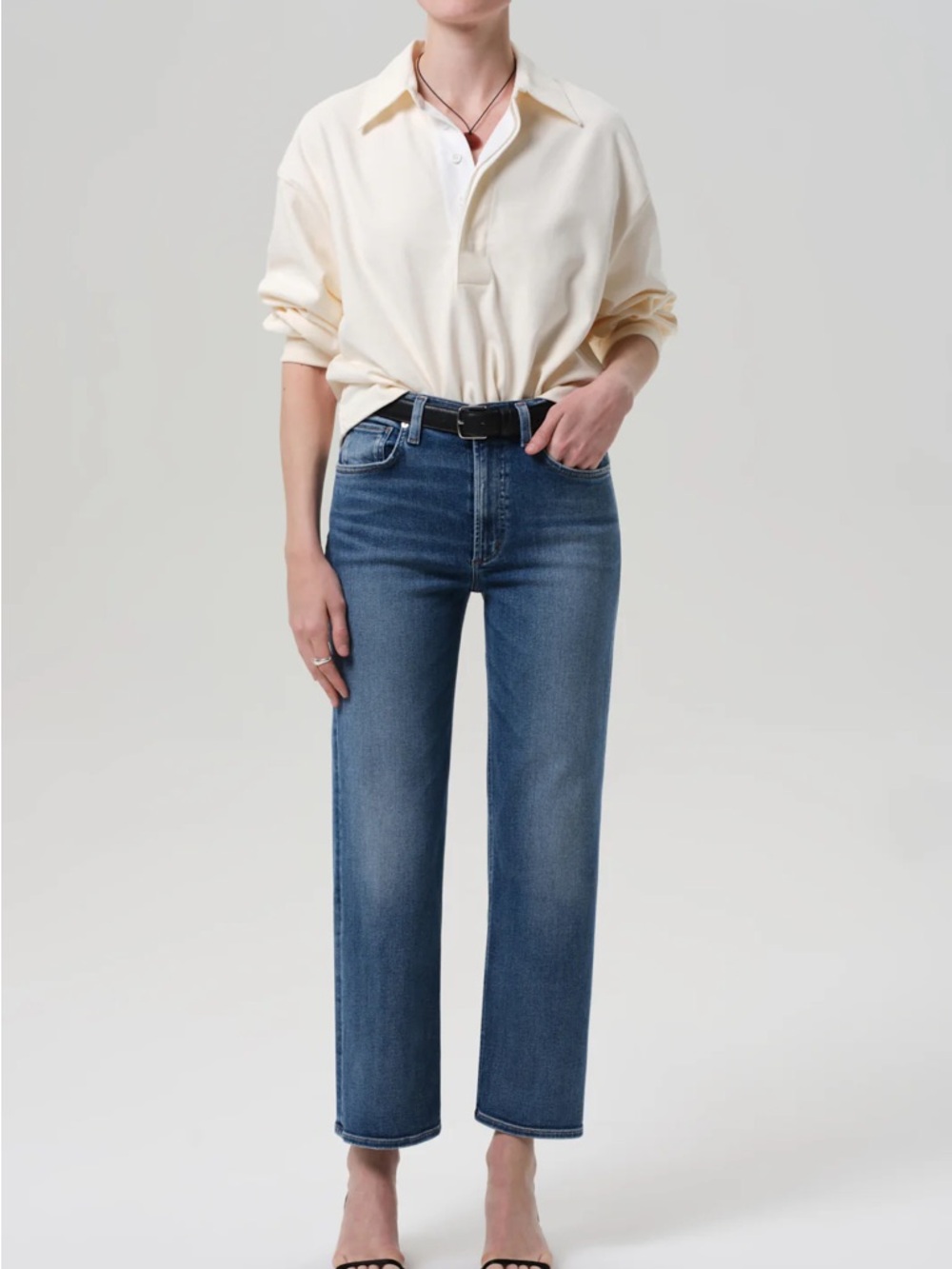 Citizens of Humanity  Palma Straight Clean Hem in Cooper, Size 26